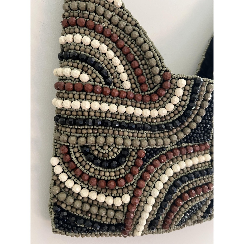 From India To You Viral Beaded Hobo Bag Boho Hippie Bohemain Retro Handbag Purse - Picture 2 of 10